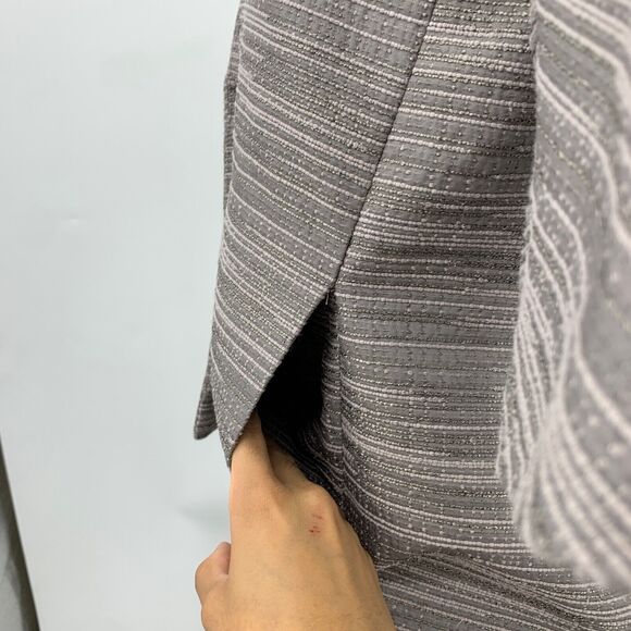 Ann Taylor Jacket Womens XS Extra Small Multicolor Hidden Snap Button Textured - Picture 6 of 14